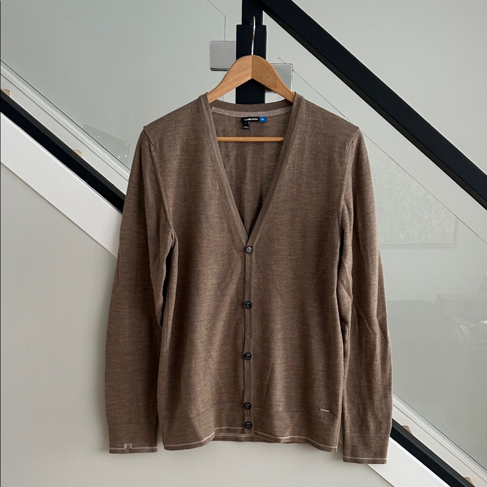 J.Lindeberg Classic Tan Cardigan